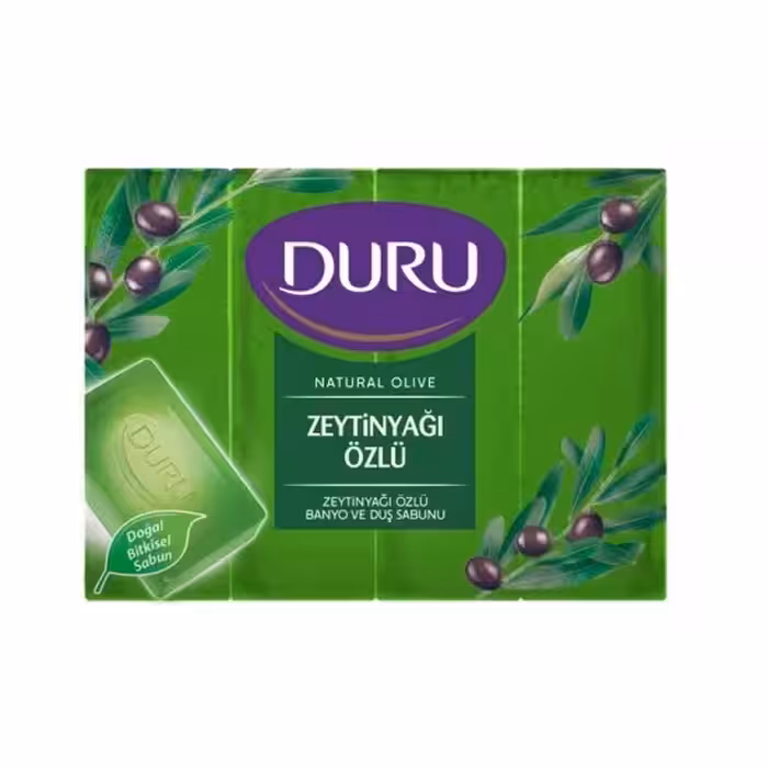 صابون حمام دورو DURU حاوی روغن زیتون بسته 4 عددی 600 گرم