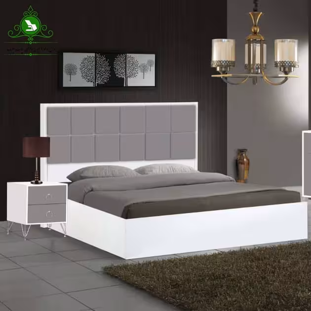تخت خواب دو نفره مدل صدف