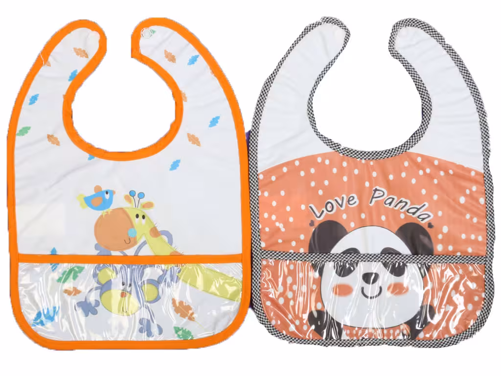 پیشبند نوزادی جیب دار طرح حیوانات