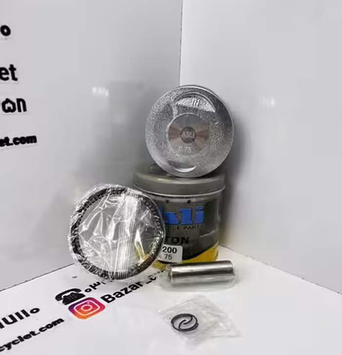 رینگ و پیستون کامل موتور سیکلت هندا 200 شماره 75برند ASLIاصلی