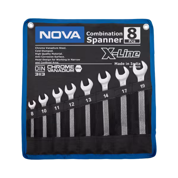 ست کیفی 8 عددی آچار x-line نووا مدل 9430