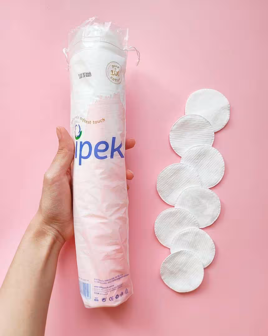 پد ایپک آرایش پاک کن 100 عددی Ipac makeup remover pad