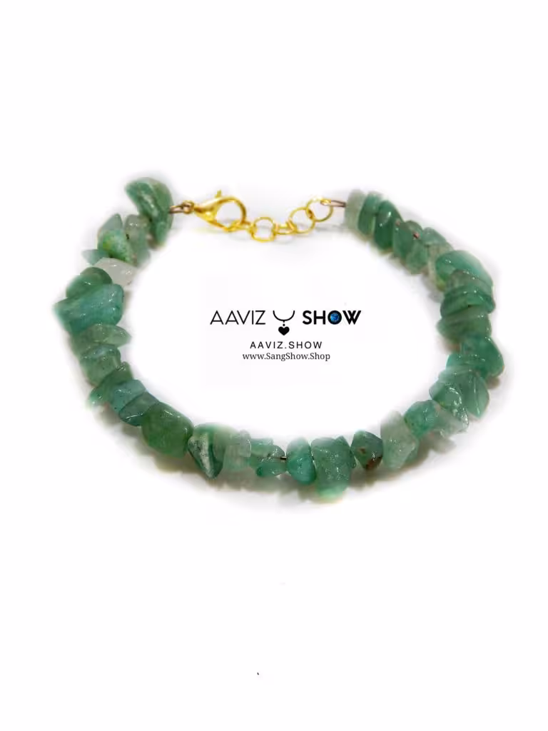 دستبند سنگ اونتورین معدنی دفرمه D16