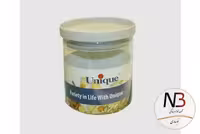 بانکه حبوبات شیشه ای درب طوسی 900 یونیک UN-1213