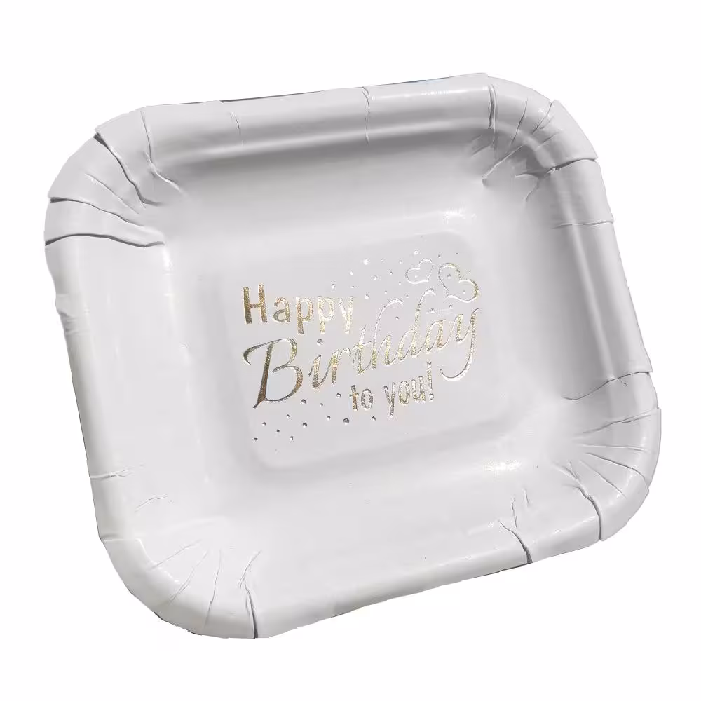 پیش دستی پاستیلی طلاکوب سفید