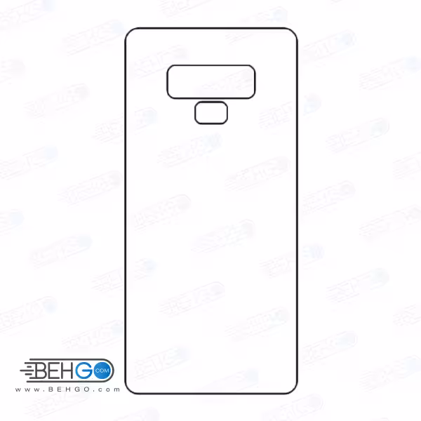 برچسب پشت نوت 9 سامسونگ محافظ پشت رنگی و اکلیلی گوشی Samsung Galaxy Note 9 Back Protector