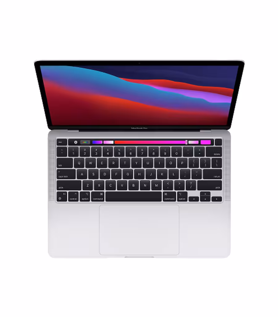 مک بوک پرو 13 اینچ M1 2020 ظرفیت 8/256 گیگابایت نقره ای مدل MYDA2
