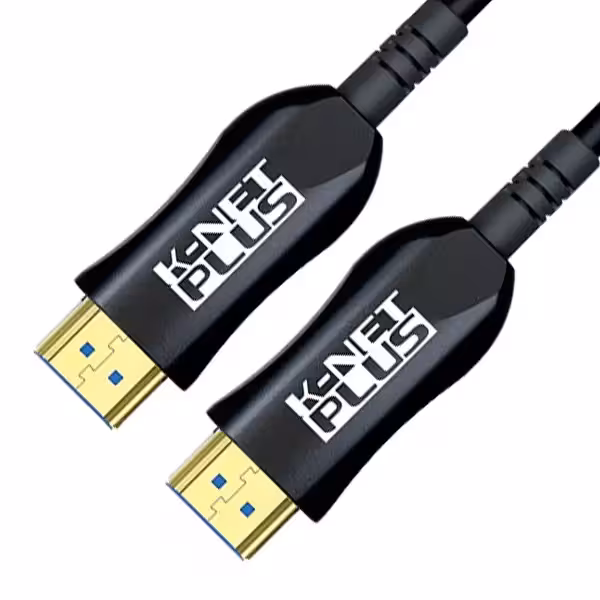 کابل HDMI کی نت پلاس V2.0-4K مدل KP-CHAOC200 طول 20 متر (فیبر نوری)