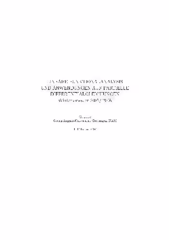 خرید و دانلود نسخه کامل کتاب Lineare Funktionalanalysis und PDGs 001