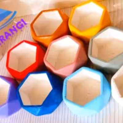 جاشمعی و جا وارمری شش ضلعی قطر 5 سانت