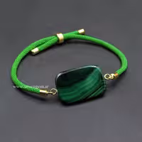 دستبند سنگ مالاگیت کنگو (کدA583)