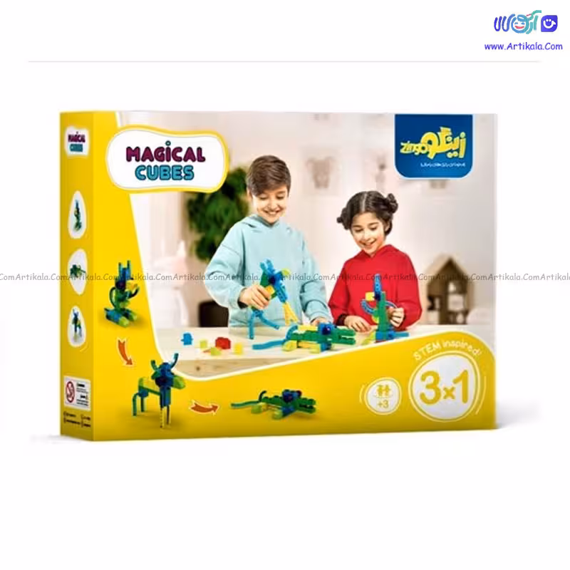 بسته اسباب بازی مکعب های جادویی 1*3 زینگو