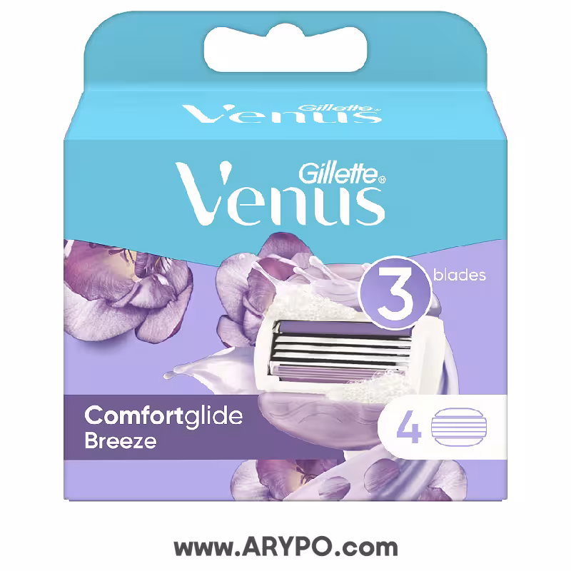 تیغ چهار تایی ژیلت مدل VENUS سه لبه