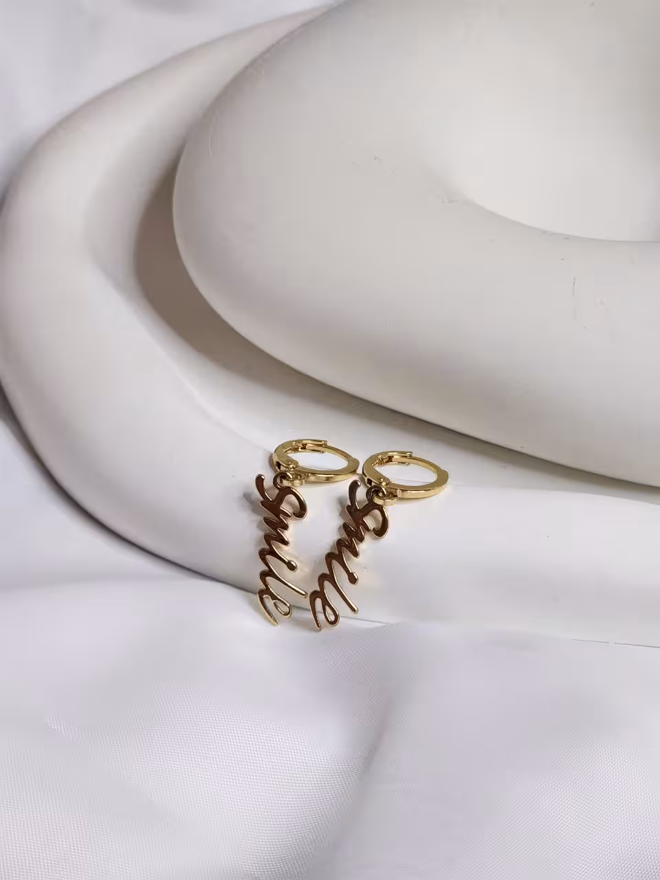 گوشواره استیل حلقه ای اسمایل