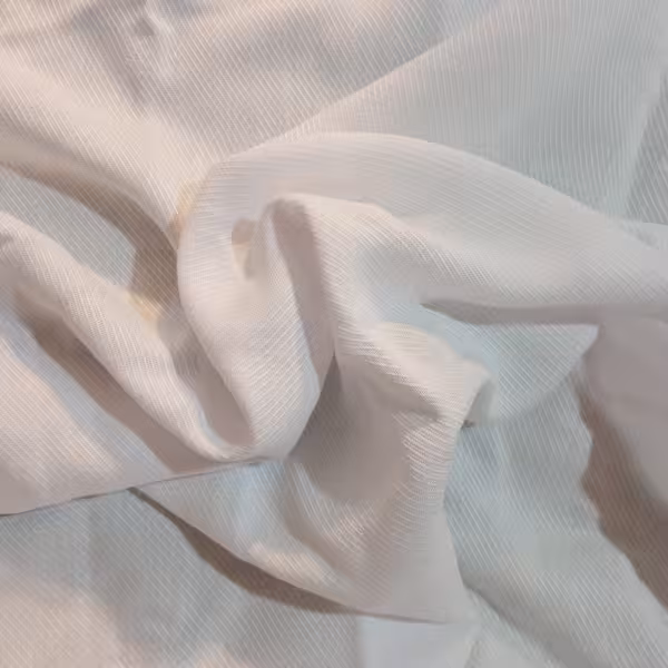 پارچه ته طاقه نخی کج راه سفید متراژ 1 متر