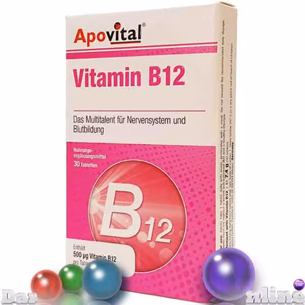 ب12 500میکروگرمی آپوویتال قرص30عددی