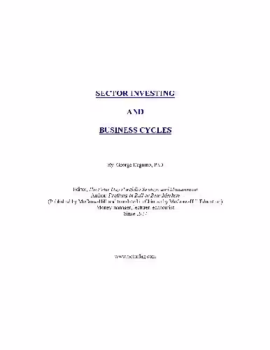خرید و دانلود نسخه کامل کتاب Sector Investing and Business Cycles