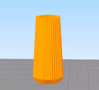 مدل سه بعدی گلدان مینیمال شیاردار (STL)