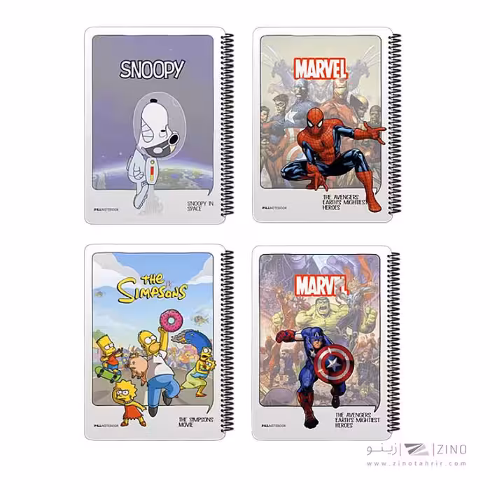 دفتر100برگ رحلی سیمی جلد سخت پیل سری کمیک