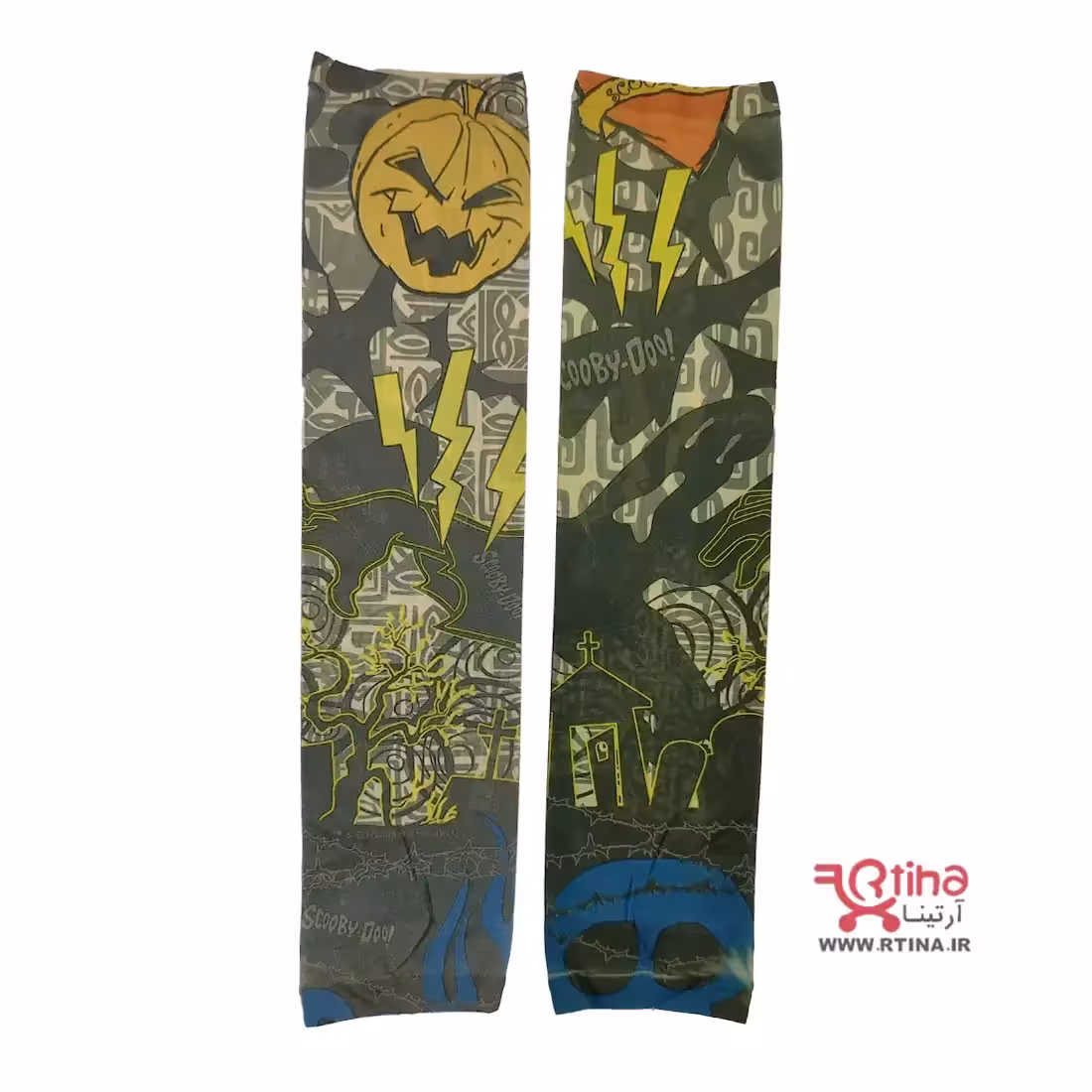 ساق دست مدل تاتو طرح هالوین بزرگسال