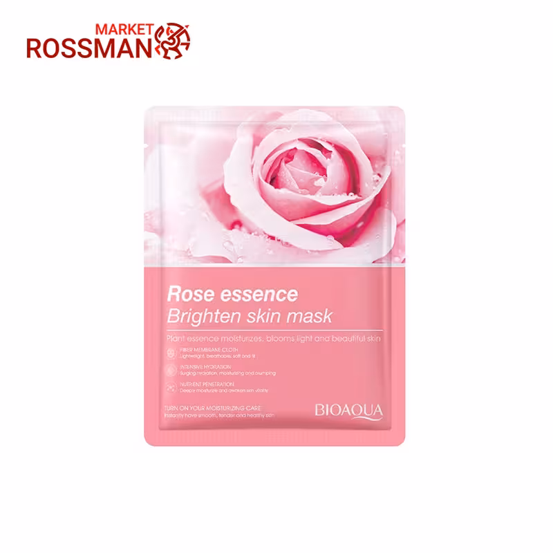 ماسک ورقه ای بیوآکوا Bioaqua مدل گل رز حجم 25 گرم