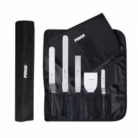 ست 5 عددی شیرینی‌پزی Pirge مدل Creme | شامل ابزارهای تخصصی برای برش، تزئین و آماده‌سازی شیرینی و دسر | تیغه‌ فولادی ضدزنگ با دوام بالا | طراحی ارگونومیک برای استفاده‌ راحت | کیف حمل مقاوم برای نگهداری و جابه‌جایی آسان | مناسب برای قنادی‌ها، آموزشگاه‌ها و علاقه‌مندان به شیرینی‌پزی حرفه‌ای