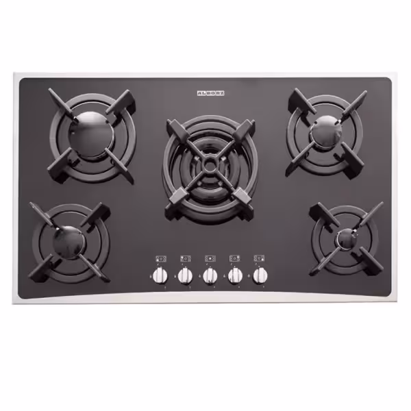 اجاق گاز رومیزی پنج شعله‌ مدل G-5904 S استیل البرز