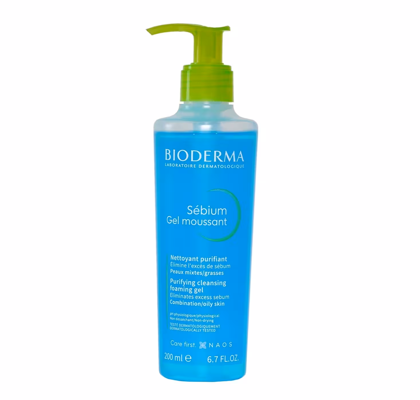 ژل شستشوی پوست چرب و مختلط بایودرما مدل سبیوم 200ml