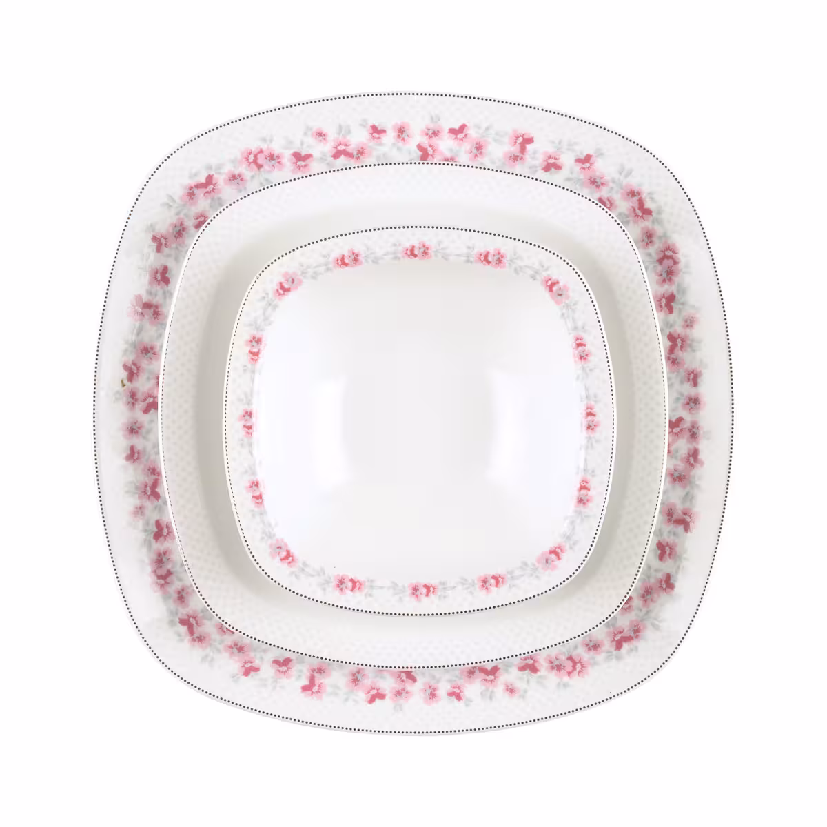 سرویس 27 پارچه 6 نفره طرح گلسار پلاتینی