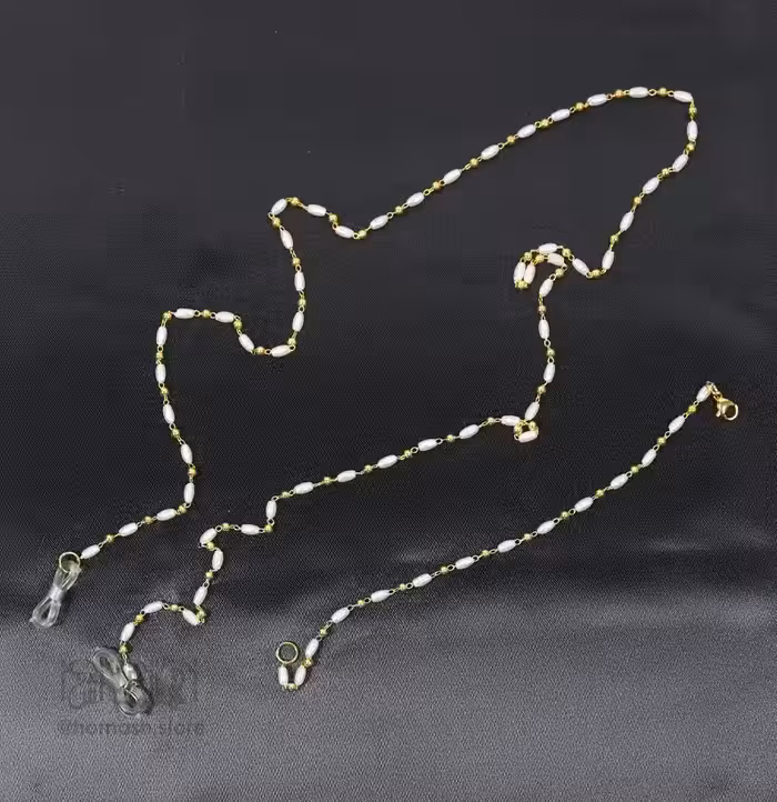 بند عینک مروارید مصنوعی و دستبند کد 168