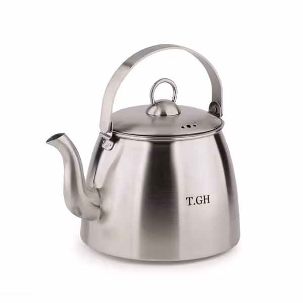 کتری لوله دار قیطاسی 2.5 لیتری مدل 304000 مات کف چدن