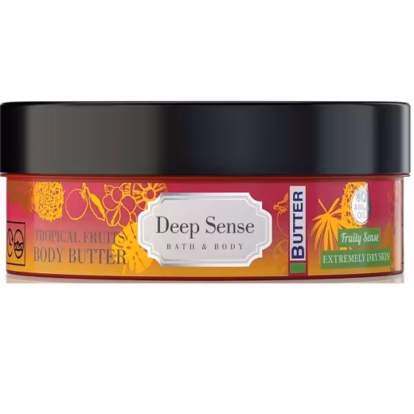 کره بدن دیپ سنس مناسب پوست های بسیار خشک مدل TROPICAL FRUITSحجم 200 ML