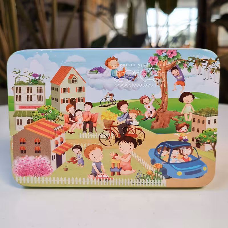 پازل شهرک ترافیک قوطی  فلزی کد P/JD1008/A