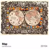 پازل شیشه ای استینو 260 تکه طرح نقشه (کد 20104)،(باجعبه)