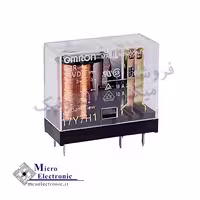 رله شیشه ای 24 ولت 10 آمپر 5 پایه OMRON