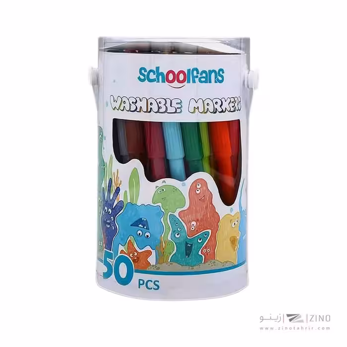 ماژیک نقاشی 50رنگ استوانه ای اسکول فنز کدFA92436
