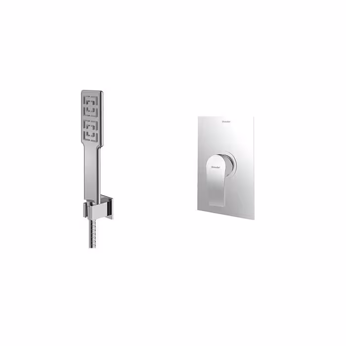 شیر حمام توکار شودر مدل رومرپلاس تیپ 2 - BRASS