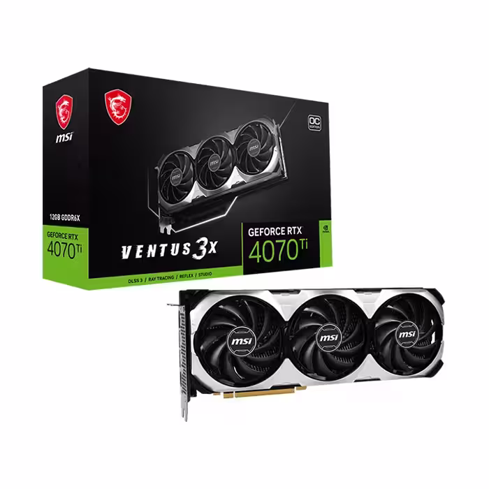 کارت گرافیک ام اس آی GeForce RTX 4070 TI VENTUS 3X OC 12GB