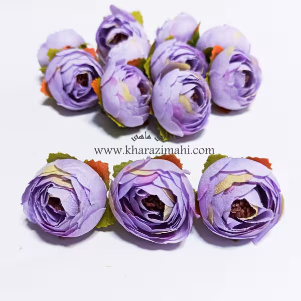 گل نسترن پارچه ای یاسی (کد5)