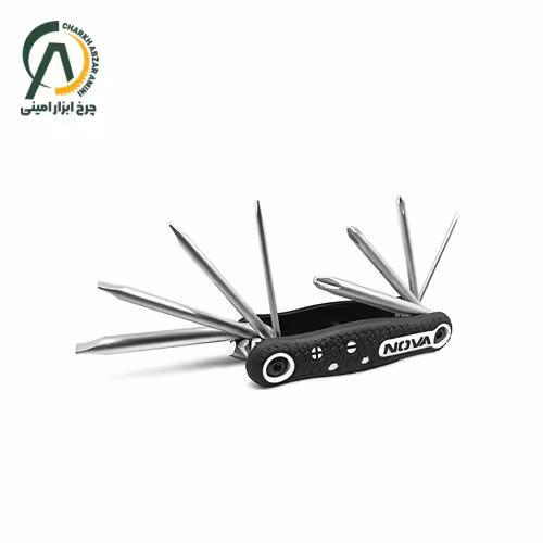ست پیچ گوشتی چاقویی صنعتی 8 عددی نووا مدل NTK 1139