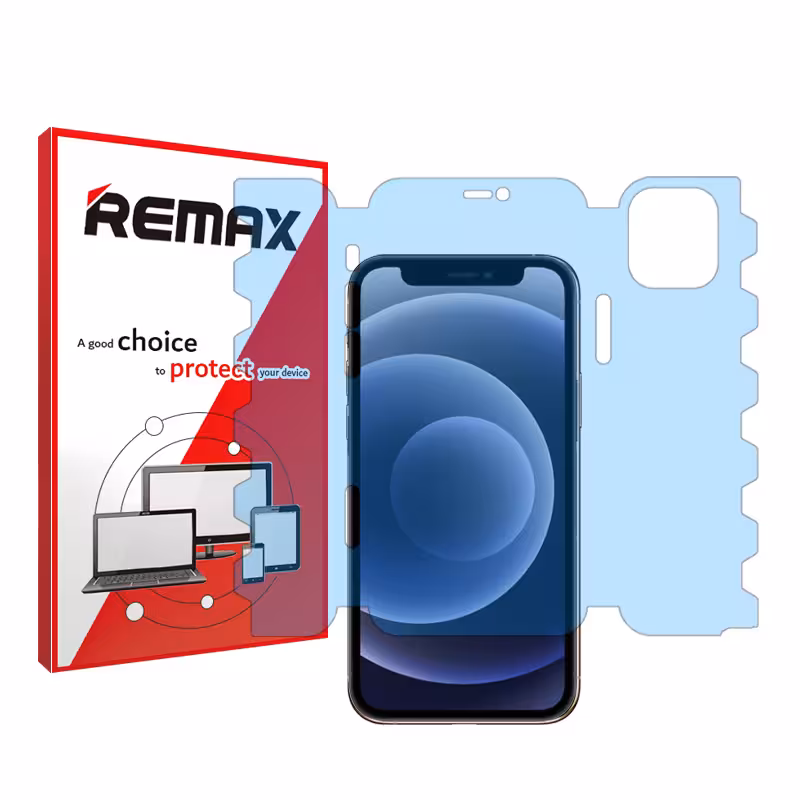 گلس فول کاور اپل iPhone 12 mini مدل هیدروژلی آنتی بلو برند ریمکس