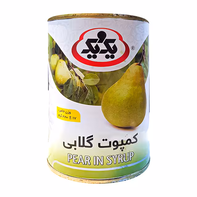 کمپوت گلابی یک و یک 420 گرمی