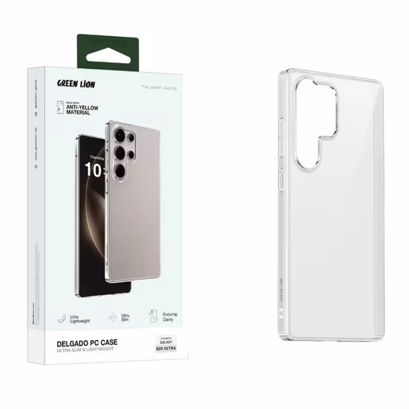 قاب شفاف S25 Ultra برند گرین Green Lion Delgado Case