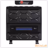 بخاری دودکش دار ایران شرق مدل 8000 (فیروزه F80) طرح مهتاب