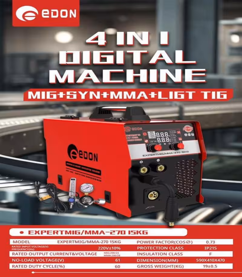 دستگاه جوش اینورتر CO2 270 آمپر 4 کاره ادون edon مدل EX2