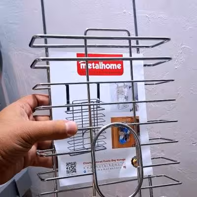 جا نایلونی کابینتی آویز کیسه فریزر سیلور متال هوم ارسال رایگان