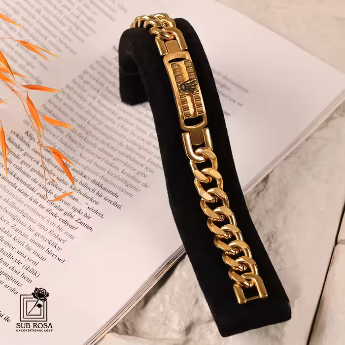 دستبند رولکس زنجیری طلایی 02-13290