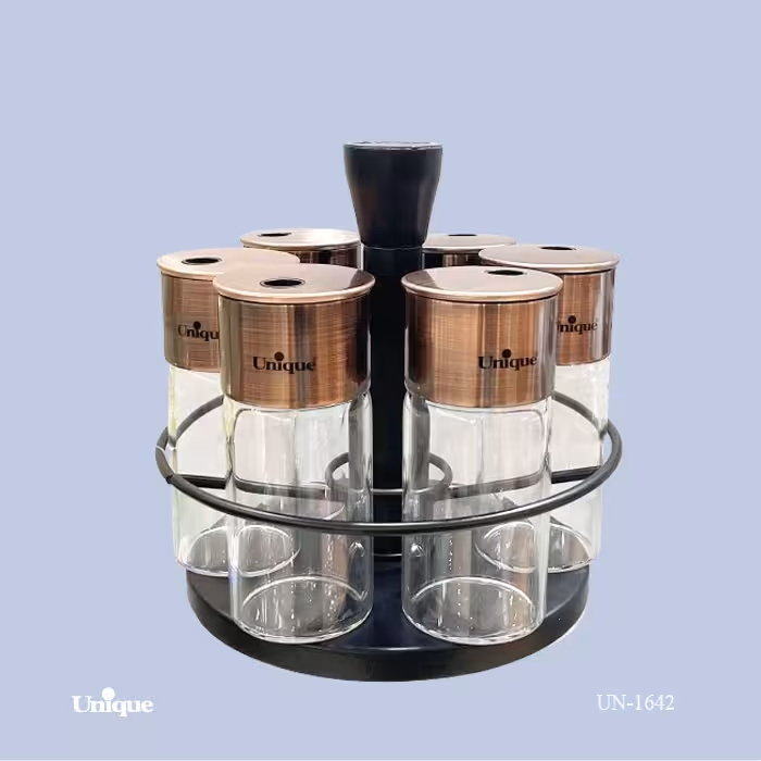 ست ادویه 6 عددی مسی گردان یونیک UN-1642