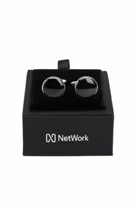دکمه مچ مردانه دستمال نقره ای اورجینال Network