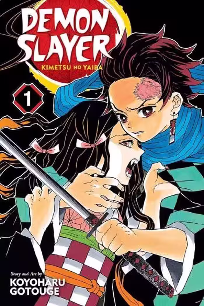 کتاب Comic manga) Demon Slayer 1)